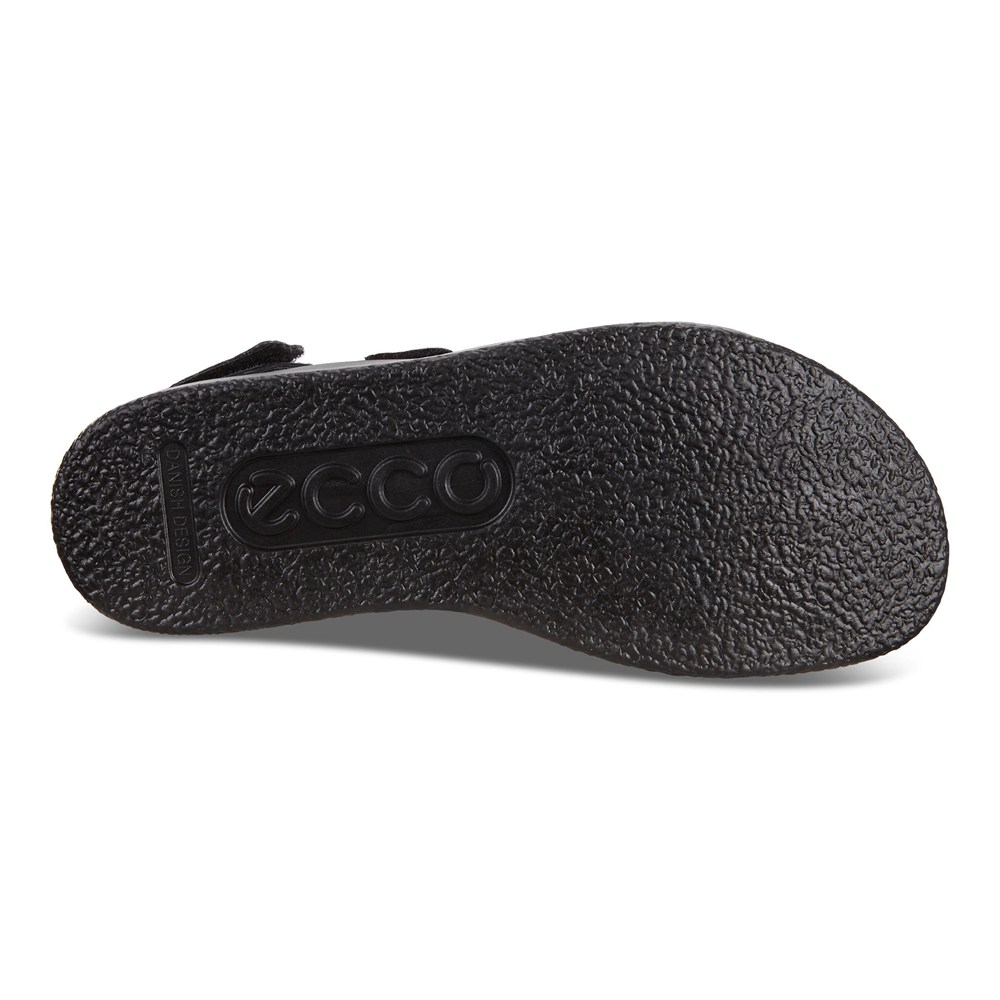 Sandalias Mujer - ECCO Flowt Flat - Negros - OYI865149